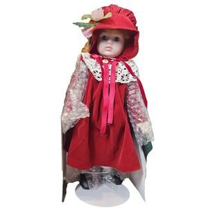 Studio 5 Collection Genuine Porcelain Doll Collectible With Stand Hand Painted‎